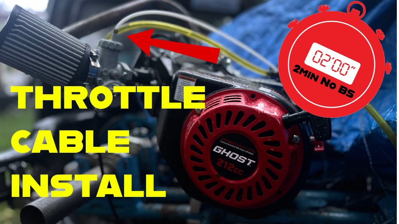 Predator 212 Ghost Throttle Cable Install in 2 Mins &mdash; Quick Guide