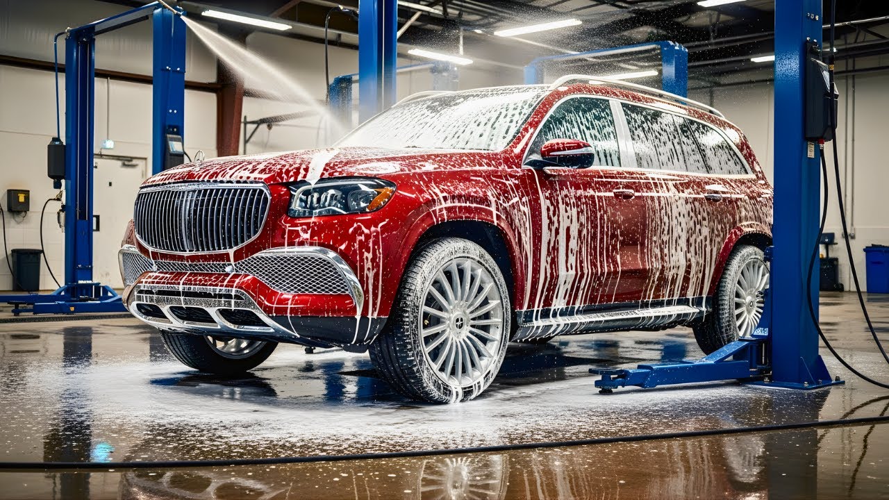 Mercedes-Benz Maybach GLS Royal Foam Wash 🚿 | Ultra Luxury Car Wash ASMR | ASMR Car Restoration
