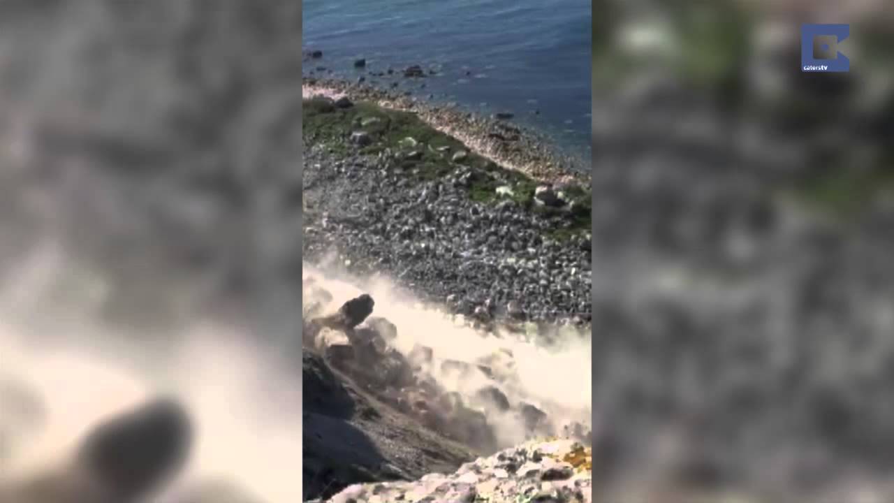 Cliff Face Disappears In Dorset Landslide