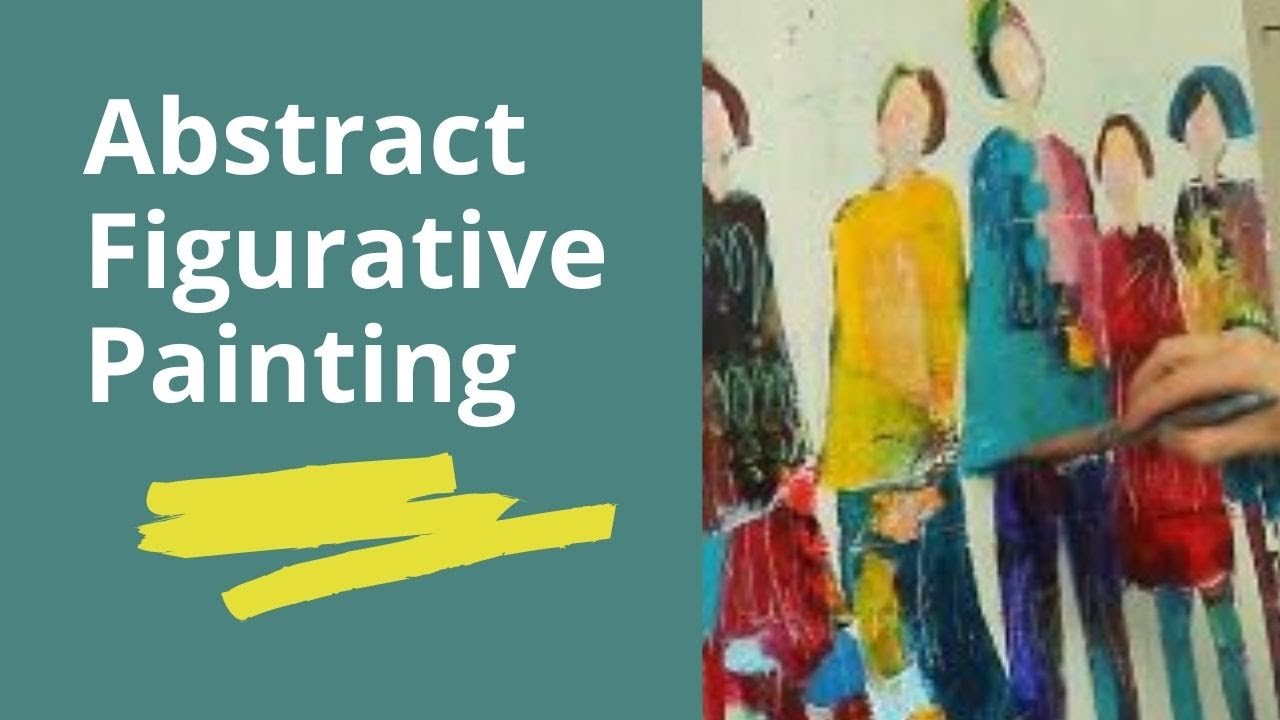 065 Abstract Figure Painting - Reductive Technique