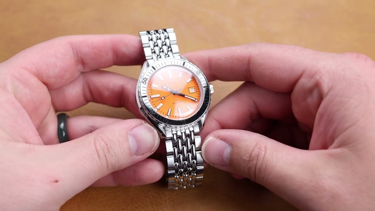 Doxa Sub 200, синий и оранжевый! Новый полированный стальной безель