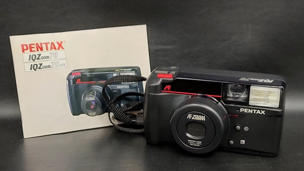 Pentax IQZoom 70 AF Auto Focus 35mm film Camera Test Video