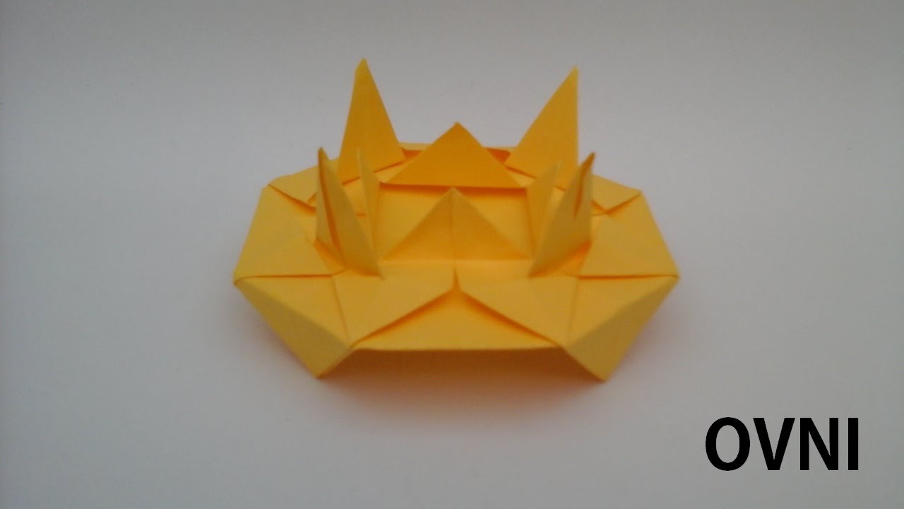 COMO HACER UN OVNI DE PAPEL (ORIGAMI)