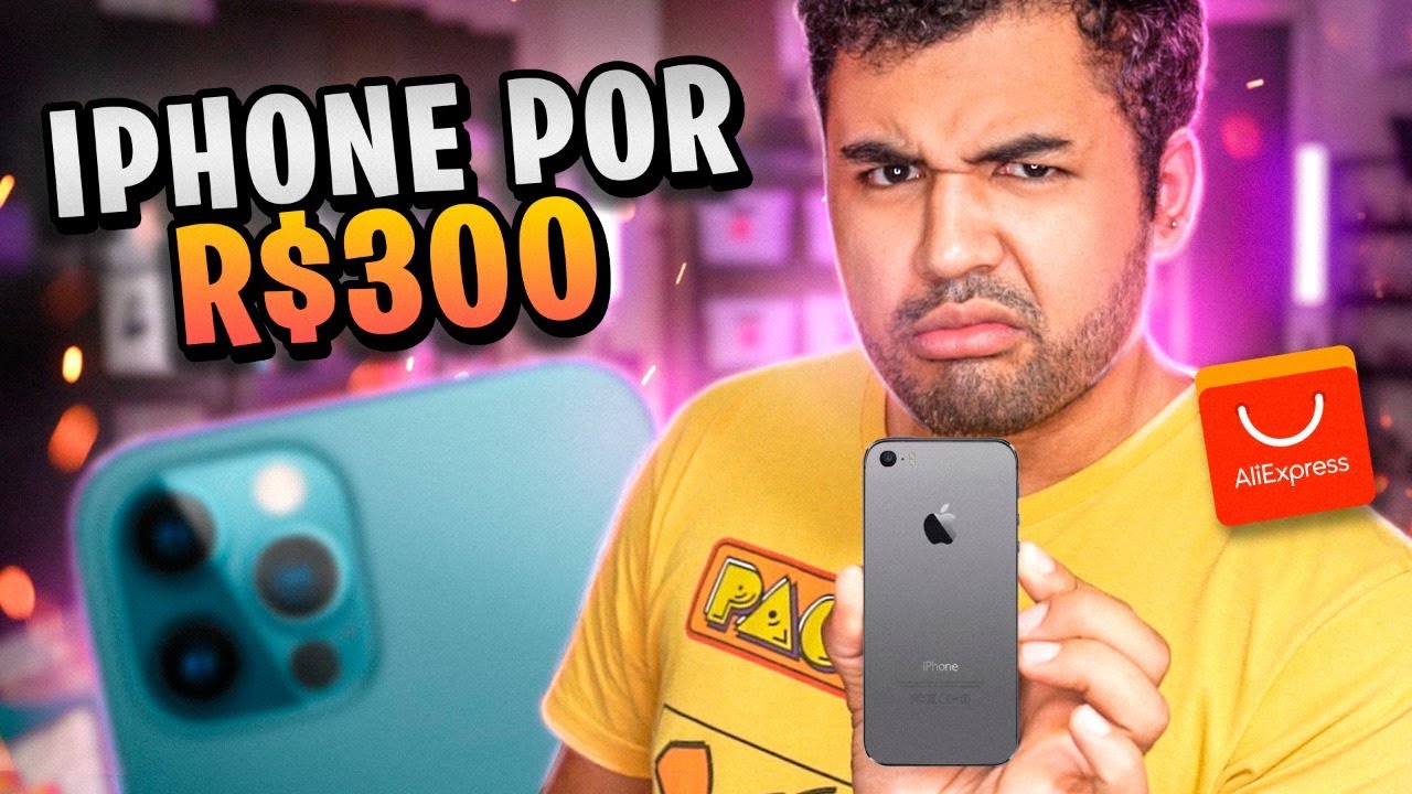 COMPREI UM IPHONE POR 300 REAIS NA CHINA