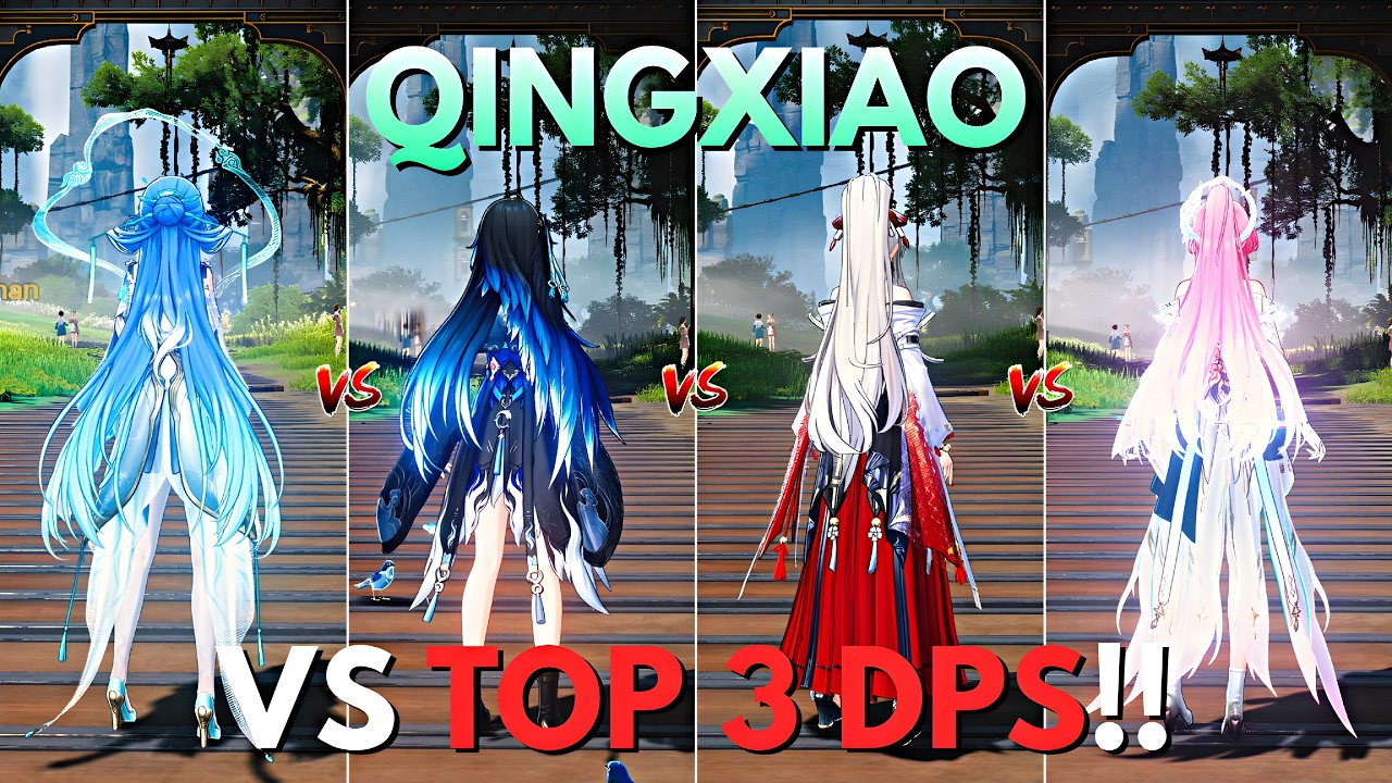 S0R1 Qingxiao vs Top 3 STRONGEST DPS in Wuthering Waves!