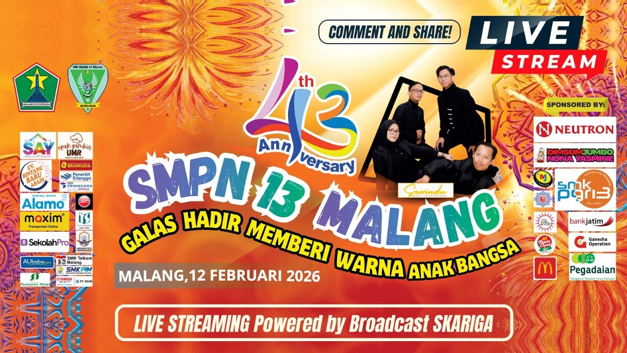 SMP Negeri 13 Malang - GALAS HADIR MEMBERI WARNA ANAK BANGSA