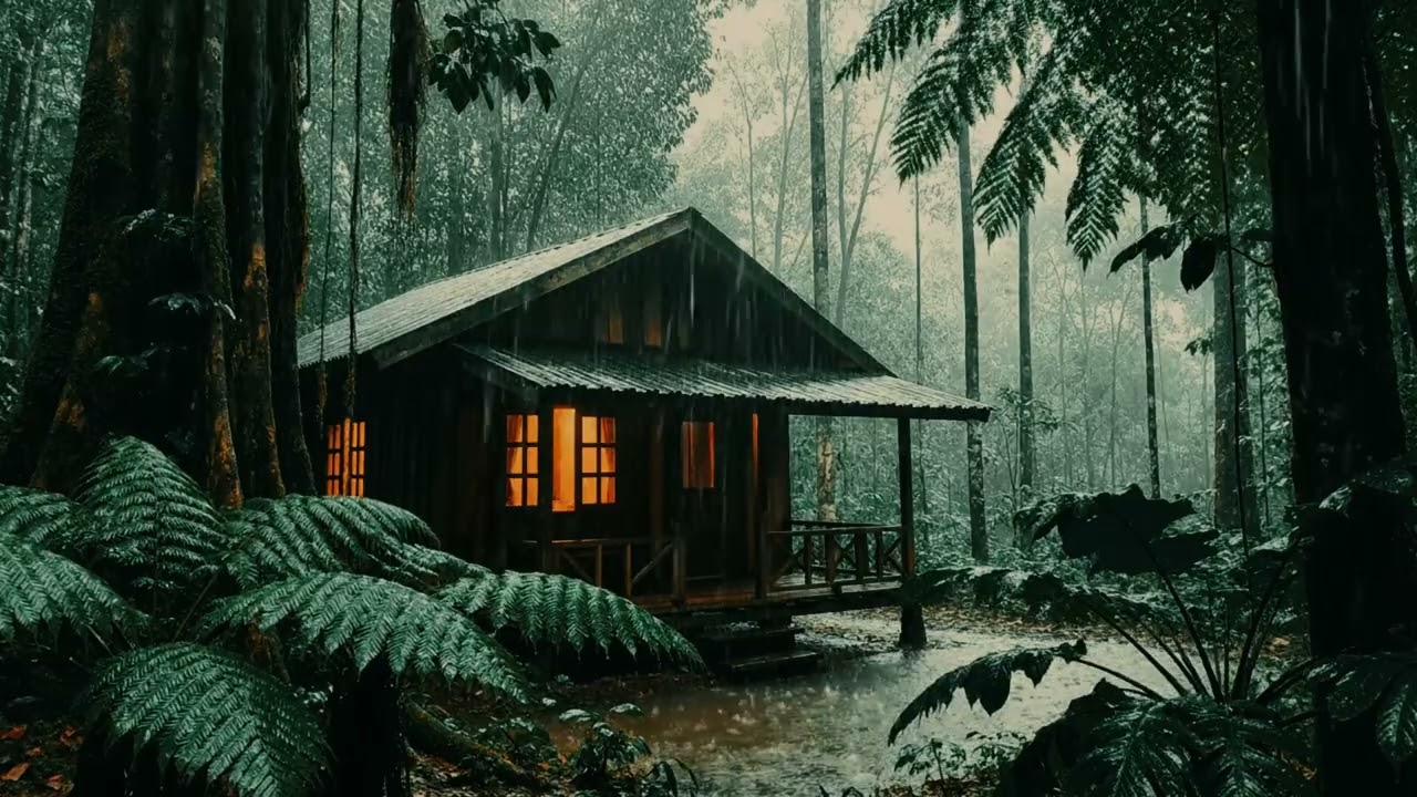 Soothing Rain Sounds on Tin Roof | ASMR for Stress Relief #raindsounds #asmrrain