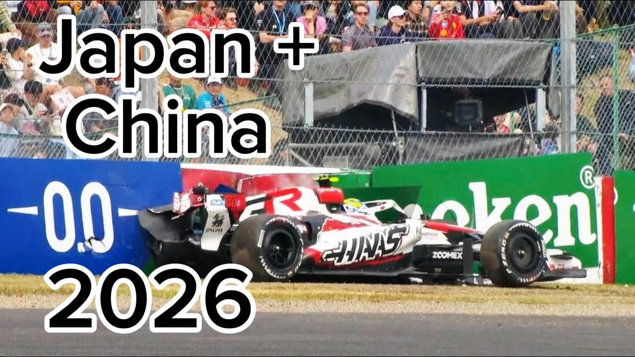 F1 2026 Japanese + Chinese GP Spins & Crashes