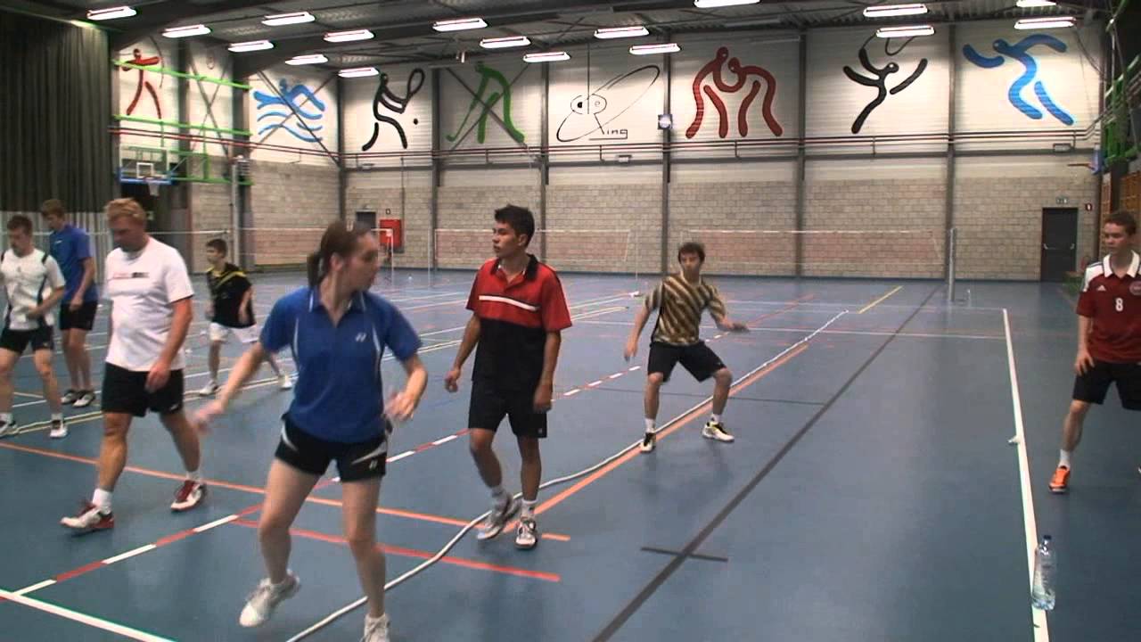 Multitasking and badminton footwork.