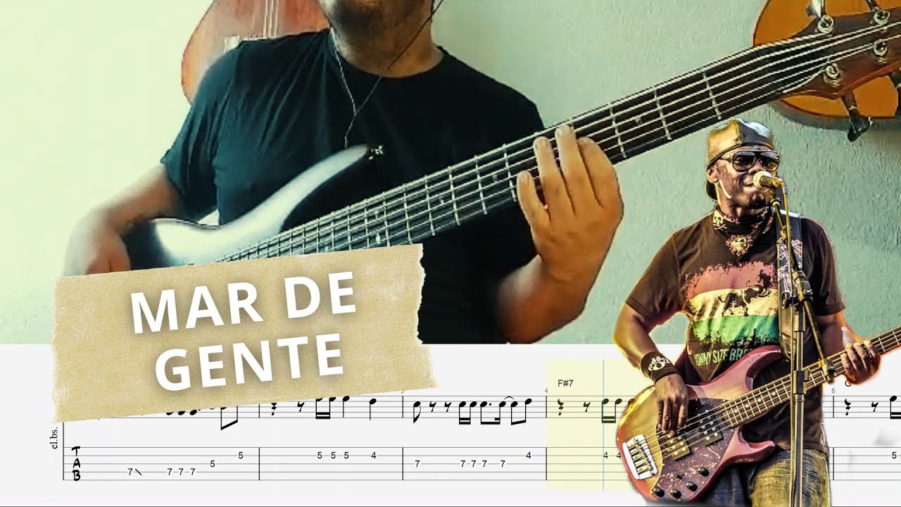 Mar de Gente - O Rappa | Contrabaixo Cover + Tablatura + Partitura | Arranjo de Lauro Farias