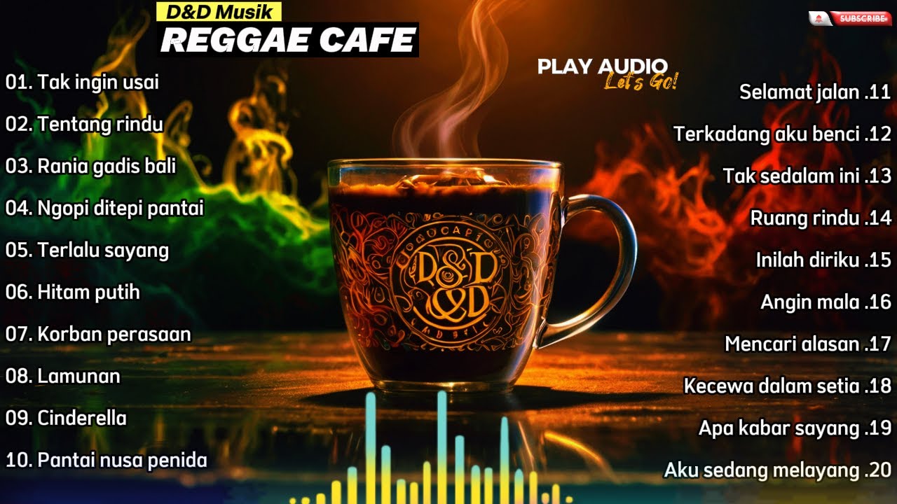 LAGU - LAGU REGGAE CAFE TERBAIK, COCOK UNTUK PENYEMANGAT KERJA