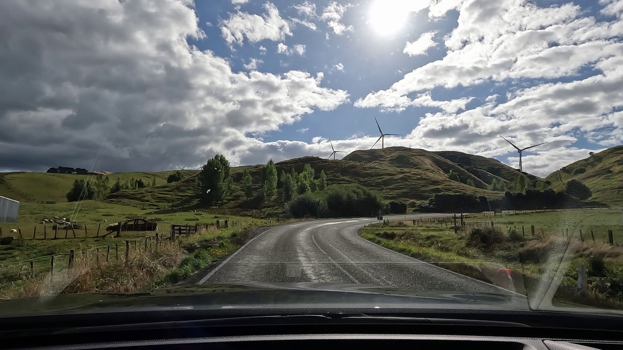 Carterton to Palmerston North - North Island, New Zealand, Summer 2024 - 4k  60FPS