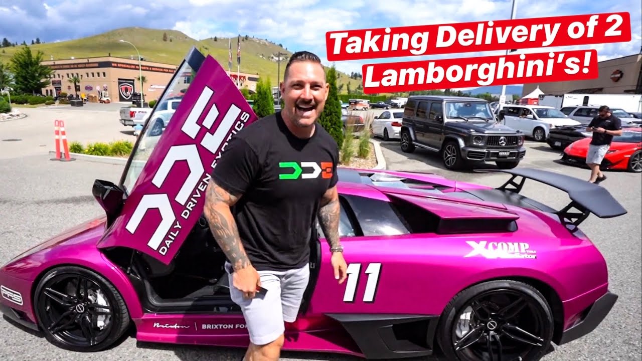 TAKING DELIVERY OF 2 CRAZY LAMBORGHINIS! *TURBO HURACAN & MANUAL MURCIELAGO*