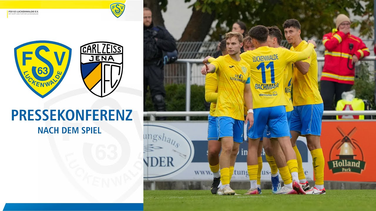 Pressekonferenz | FSV 63 Luckenwalde vs. FC Carl-Zeiss Jena 1:1 | Sonntag 05.10.2025  SP11
