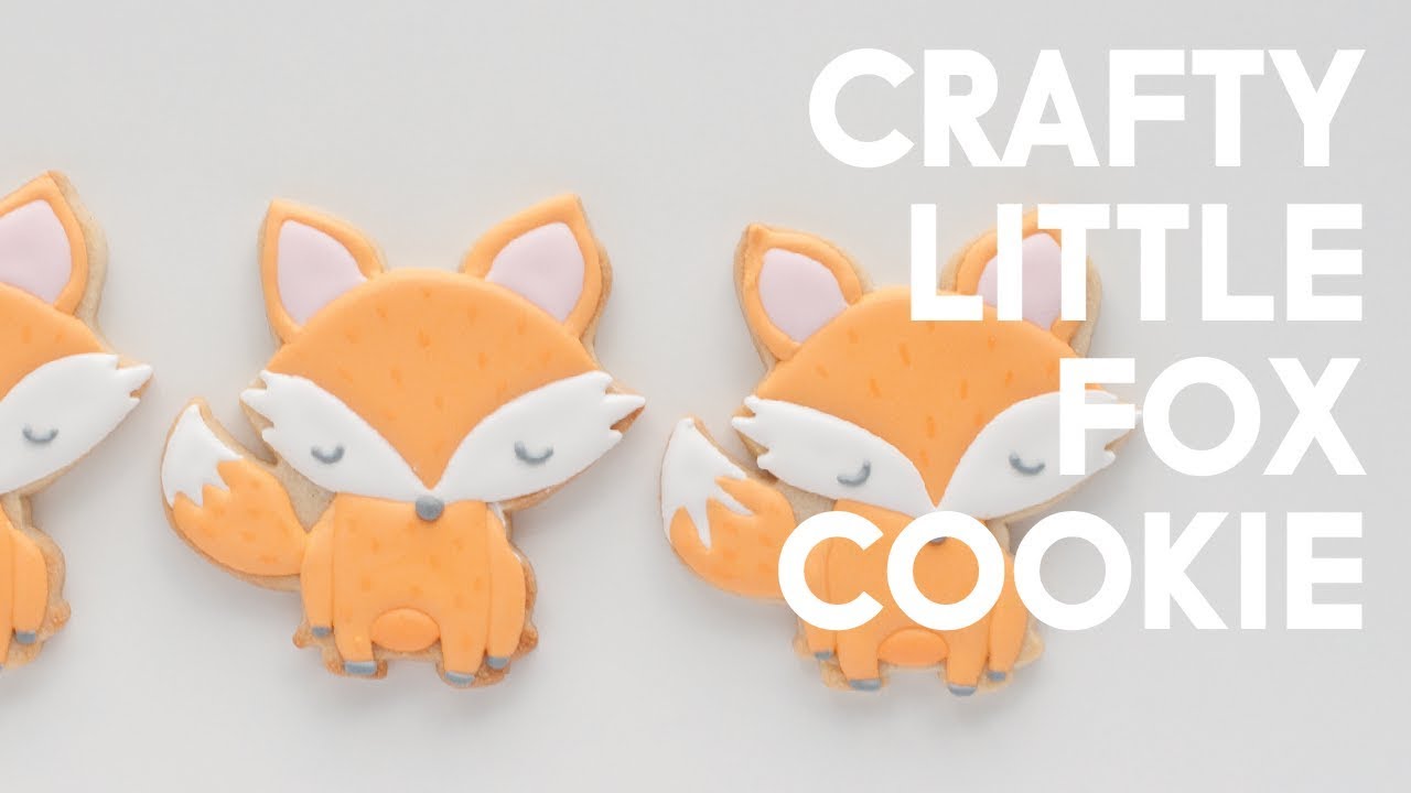 Sugar Cookie Decorating - Cute Fox Cookie Tutorial