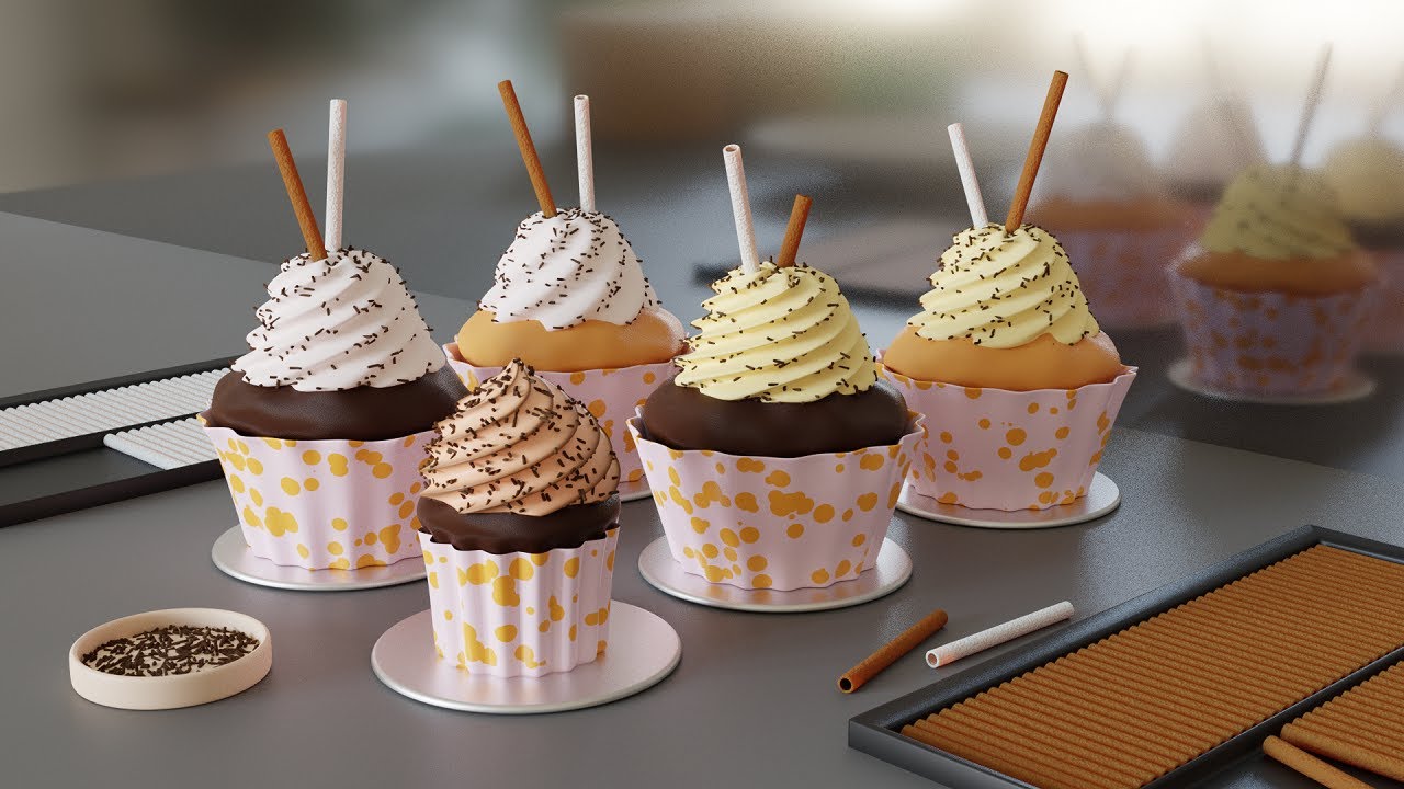 Cupcake Swirly Icing - Modeling Tutorial - Blender 2.8