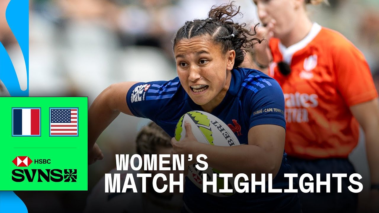 LAST MINUTE WINNER 🤩 | France v USA | | HSBC SVNS Cape Town 2025 | Women's 3rd Place Highlights
