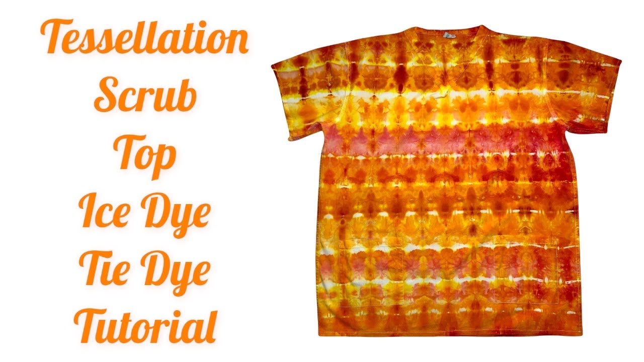 Tie-Dye Designs: Tessellation Scrub Top 
