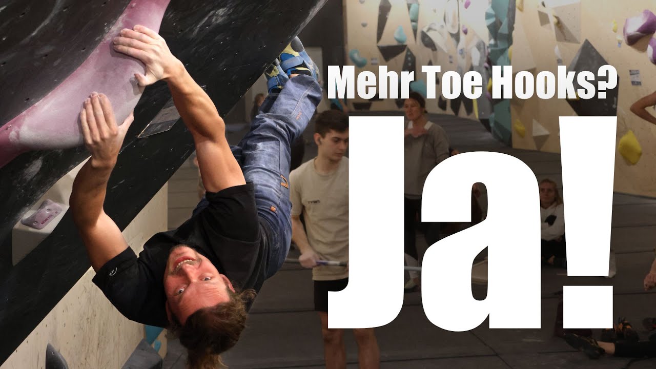 Toe Hook-Parade in Leipzigs neuem Bouldertempel