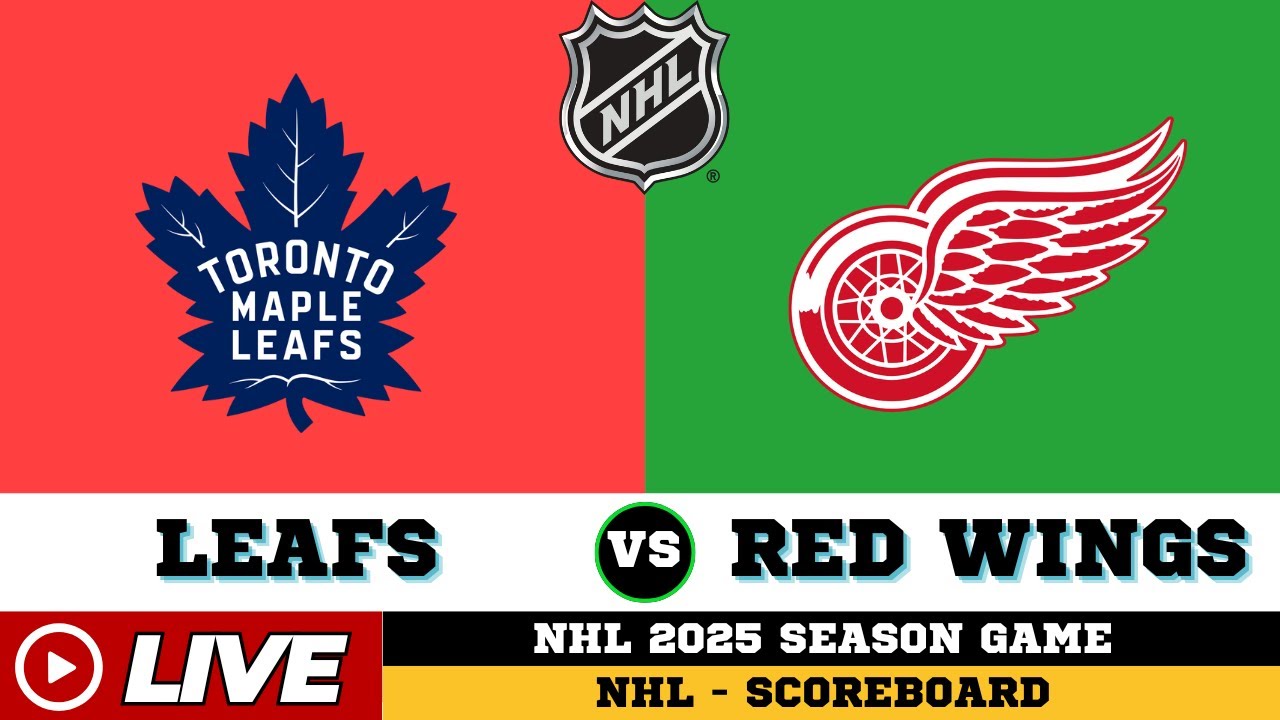 LIVE : Toronto Maple Leafs Vs Detroit Red Wings | NHL 2025 | NHL Live SCOREBOARD | 12/29/2025