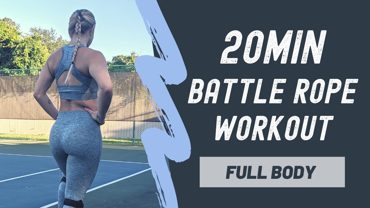 20 MINUTES⏱️ INTENSE BATTLE ROPE WORKOUT🔥| Fat Burning | Full Body🤸🏼‍♀️