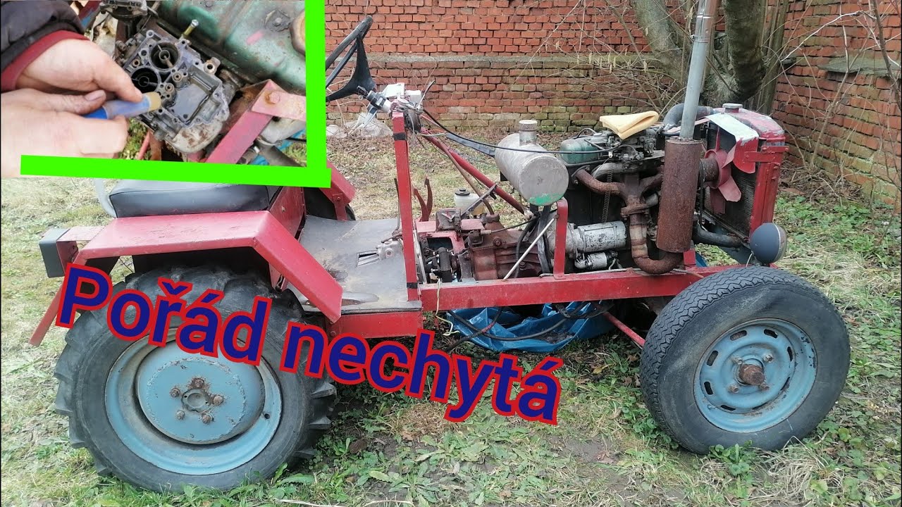 Homemade malotraktor s motorem škoda. Pořád nestartuje, váš názor? Kontrola karburátoru