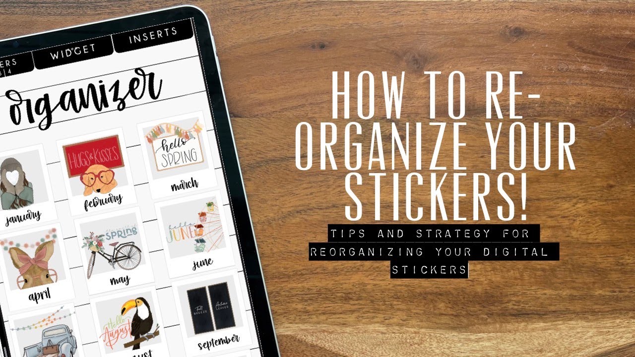 🤩 RE-ORGANIZE my DIGITAL STICKERS with ME! 🥳 // How to organize your digital stickers 🥳