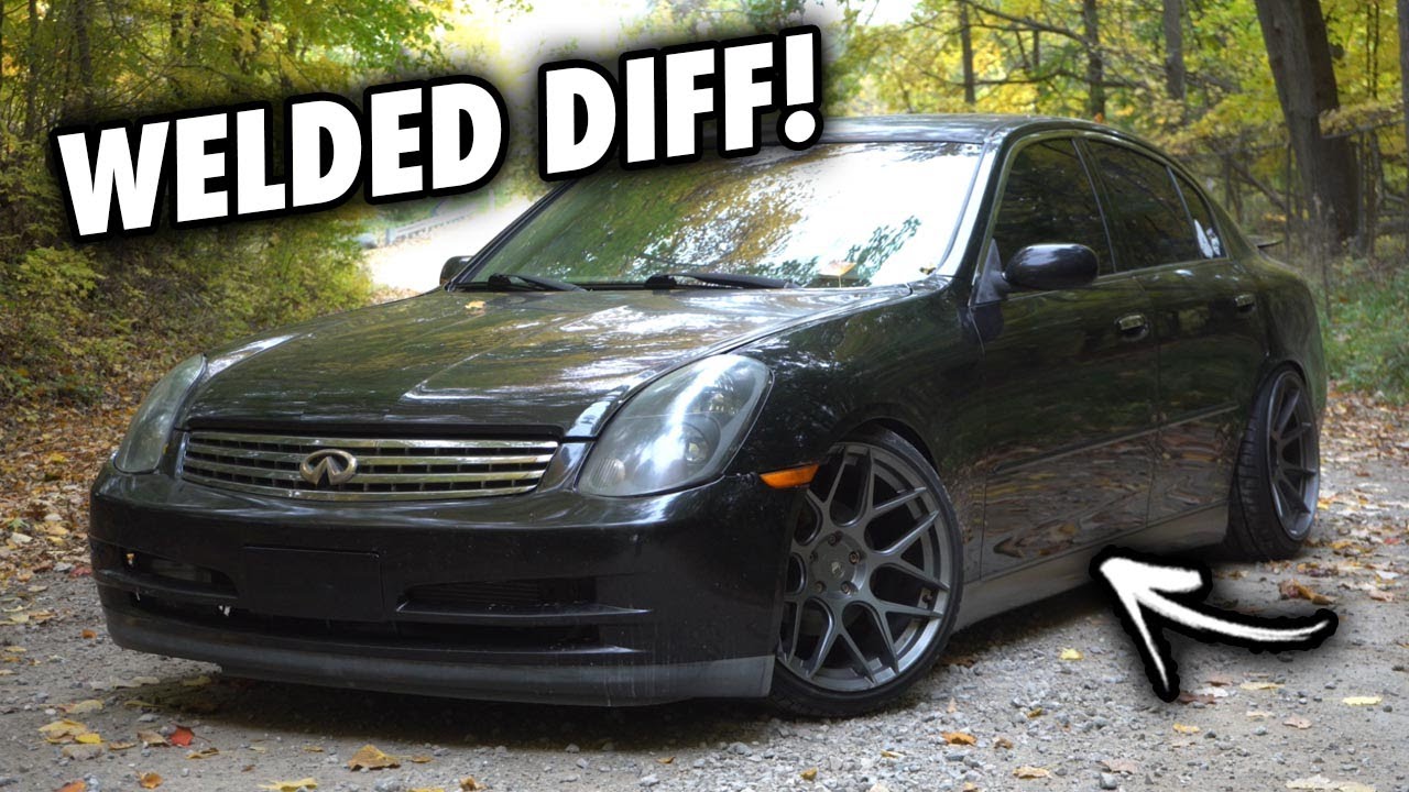 WELDING THE DIFF IN THE BEATER G35 // Tim and Jacob's Drift Car