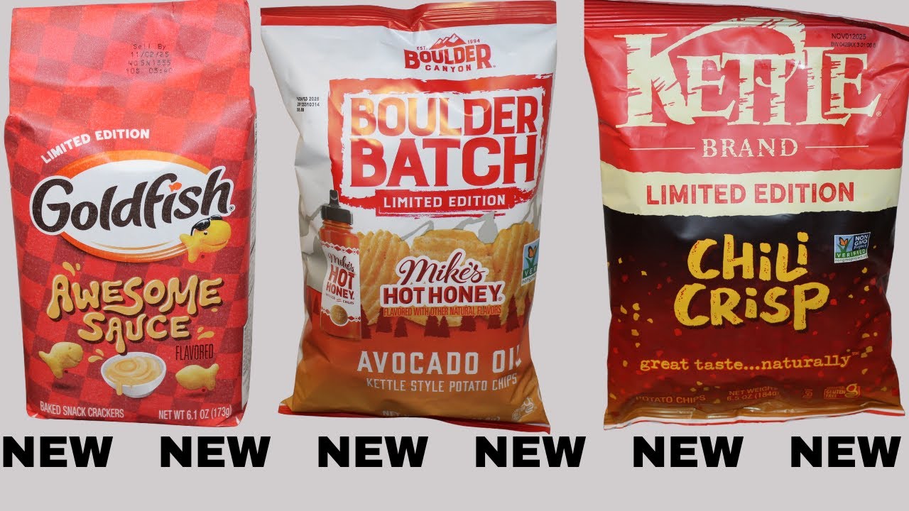 Goldfish Awesome Sauce, Boulder Canyon Mike’s Hot Honey & Kettle Brand Chili Crisp Review