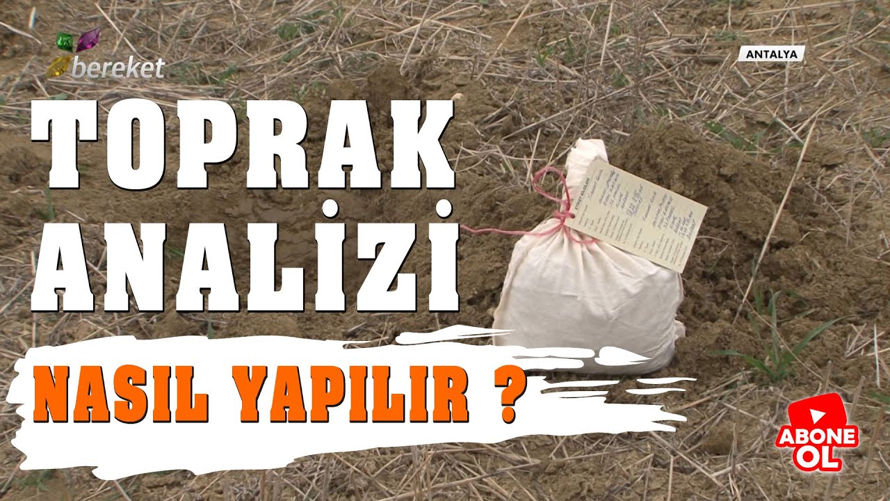 Tarım Sözlüğü | Toprak Analizi