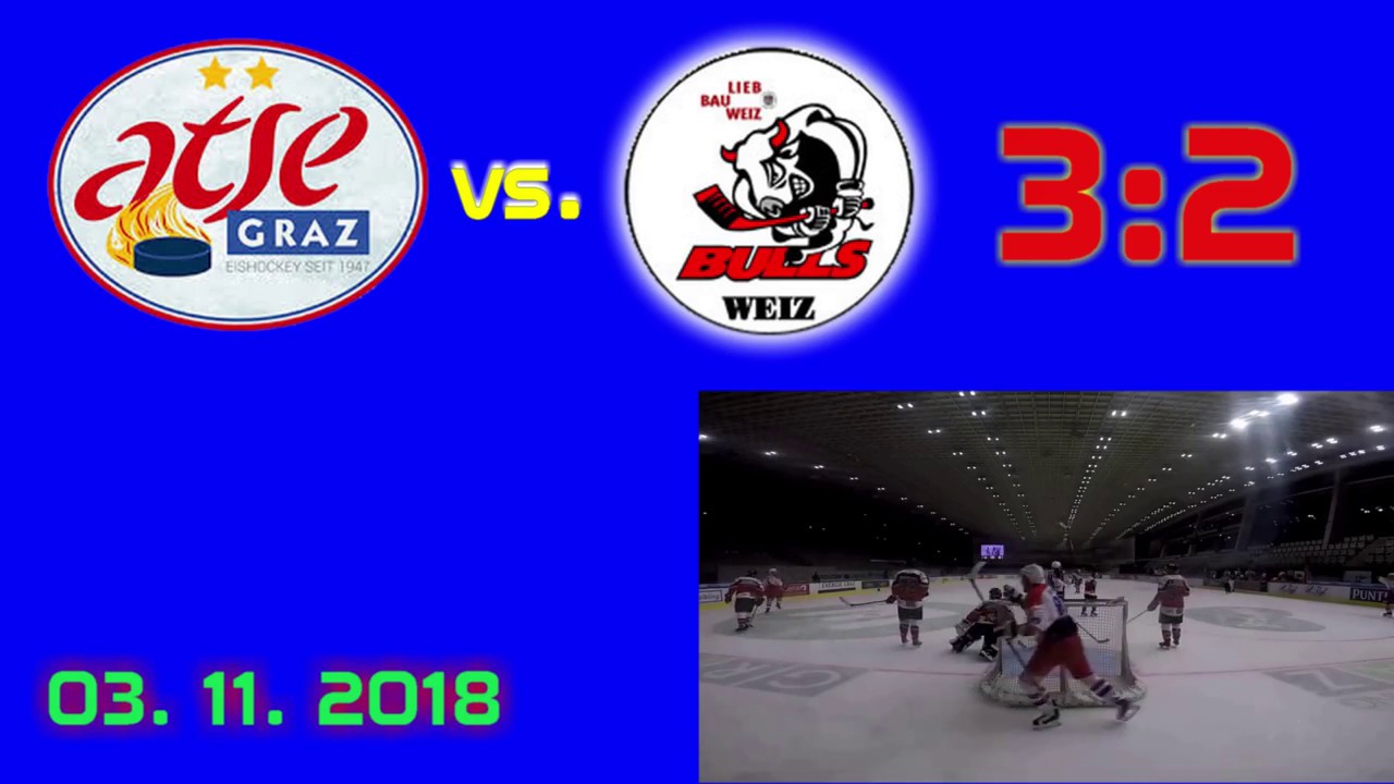 GPH Media - ATSE Graz vs. Bulls Weiz/SPG HB 3:2Merkur Eisstadion 3. November 2018 Grunddurchgang
