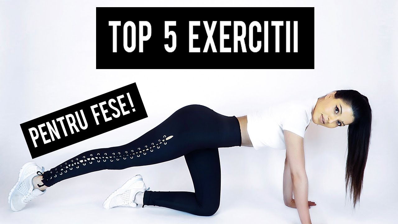 TOP 5 EXERCITII PENTRU FESE ! / 10 MIN BOOTY BURN // No Equipment [HD]