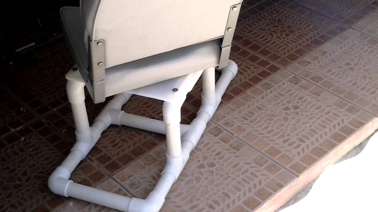 Inflatable boat homemade seat #2