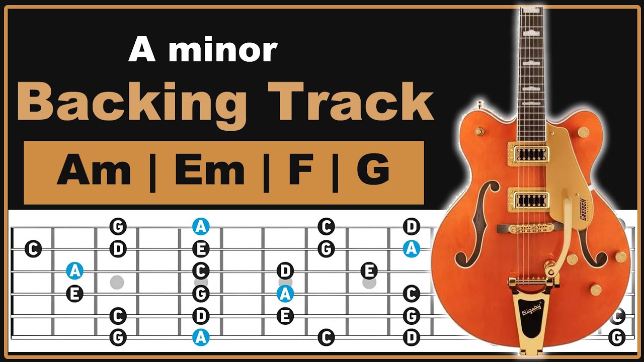 Backing Track In A minor | Pentatonic | Easy Lesson