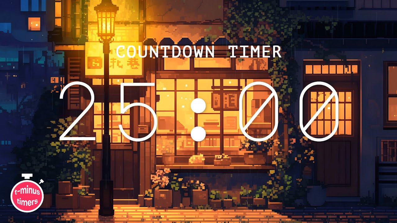 25 minute lofi timer for focus