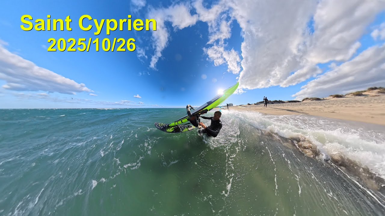 Good windsurf session In Saint Cyprien