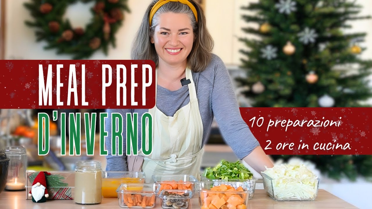 Meal prep invernale vegano salva-tempo ❄️ Cucina in 2 ore per pasti a zero stress!