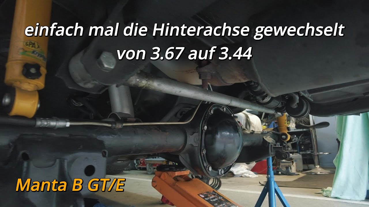 Hinterachse am Opel Manta wechseln