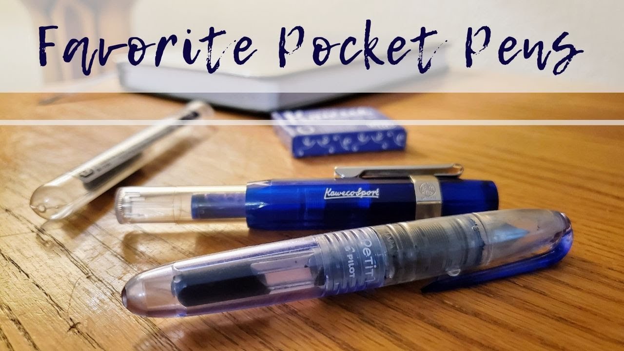 Two go anywhere pocket fountain pens!