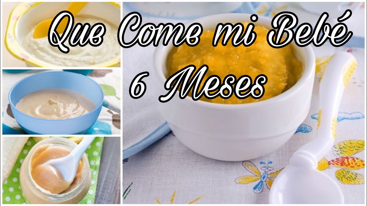 QUE COME MI BEBÉ DE 6 MESES EN UN DíA