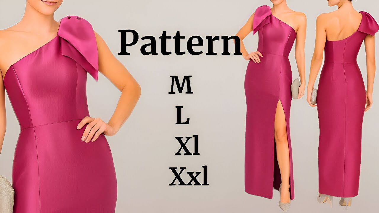 Step-by-Step Evening Dress Pattern ✂️ | Beginner Friendly 👗✨