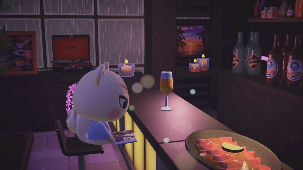 Rainy Night BAR Ambience ☕ Midnight Rain Room(for Quiet Nights)1 Hour