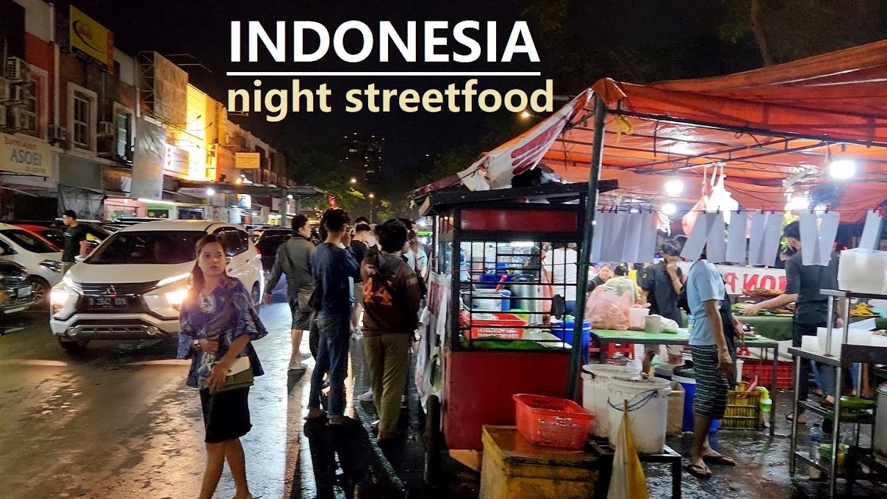 walking around night streetfood in pasar 8 alam sutera ❗ tangerang