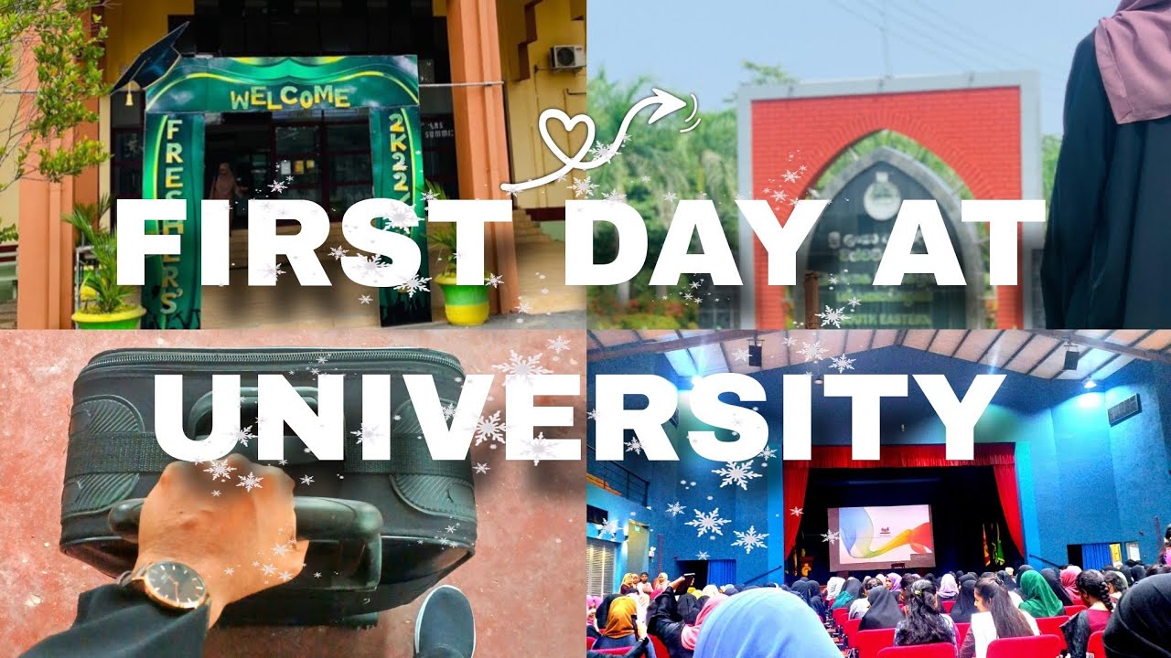 FIRST DAY AT UNIVERSITY 🎓👩🏻‍🎓🎀 #south eastern university of Sri Lanka # vlog