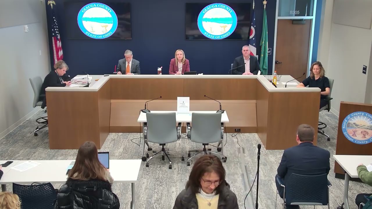 Geauga Commissioners Meeting of Thursday, January 22, 2026