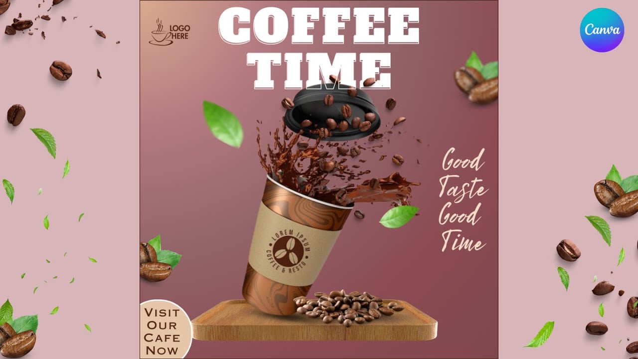 Coffee Motion Ad Video Tutorial In Canva