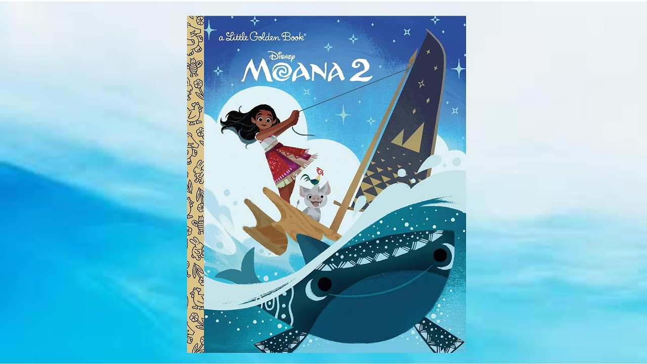 Disney Moana 2 little golden book kids book read along