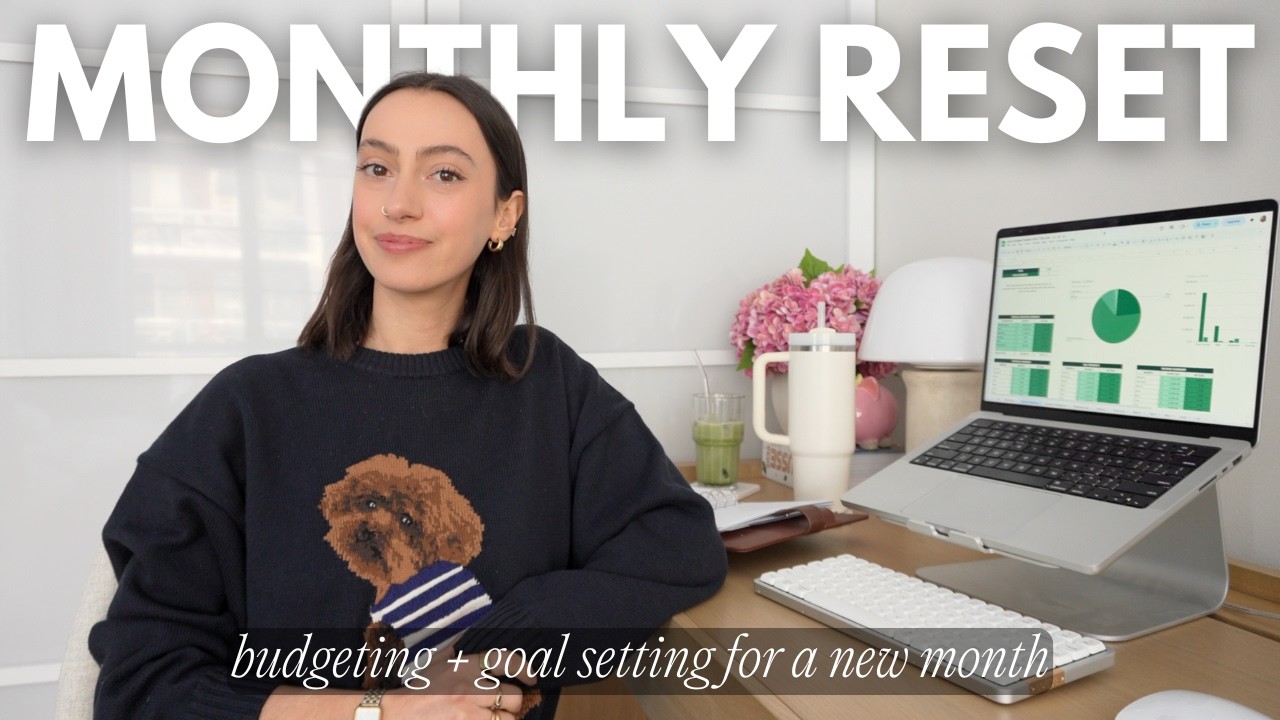 MONTHLY RESET ROUTINE 💸✔️ budgeting after a rough month, $1k cash budget + goal setting (Feb 2026)