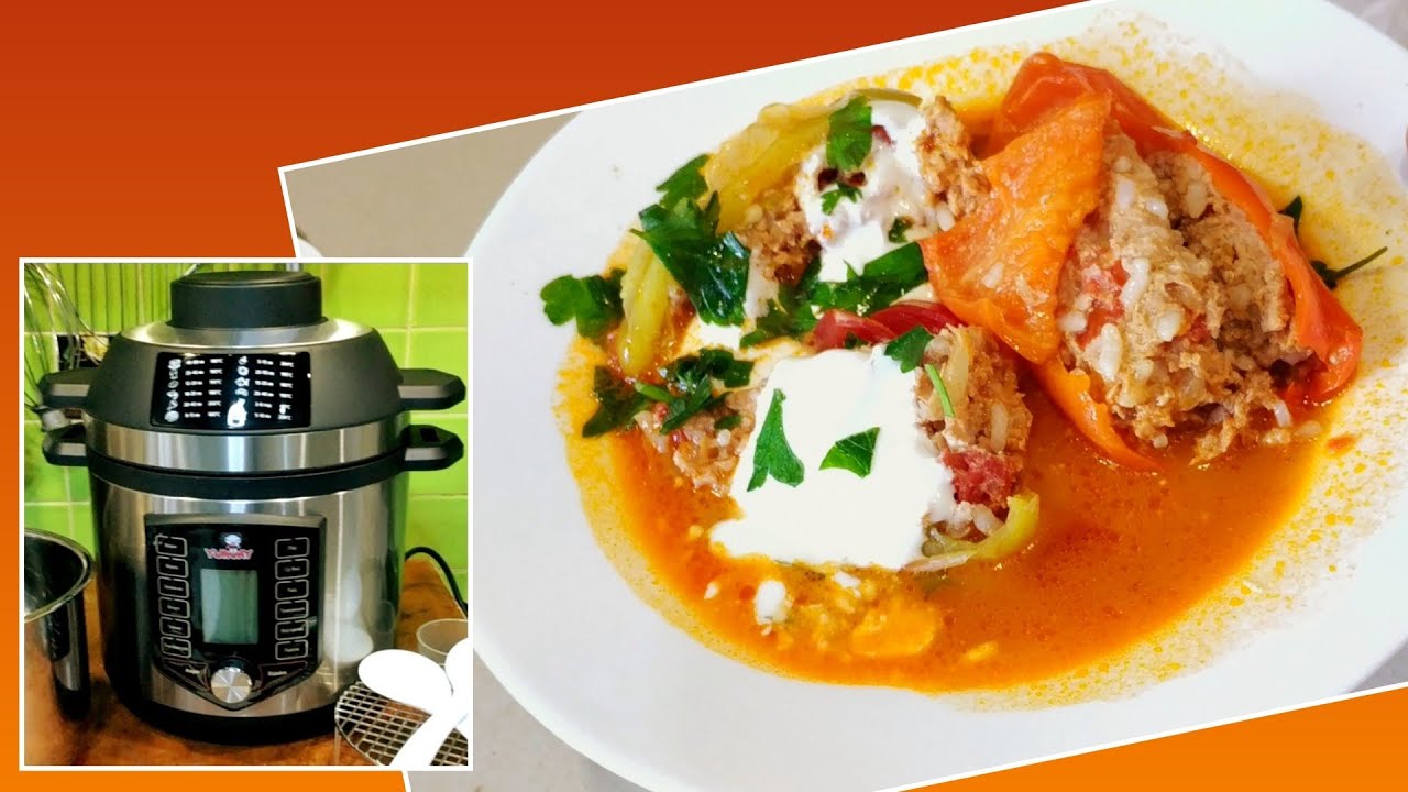 ФАРШИРОВАННЫЕ ПЕРЦЫ в Аэроскороварке Yummy YPC-A600X #yummyfood #yummy #фаршированныйперец 