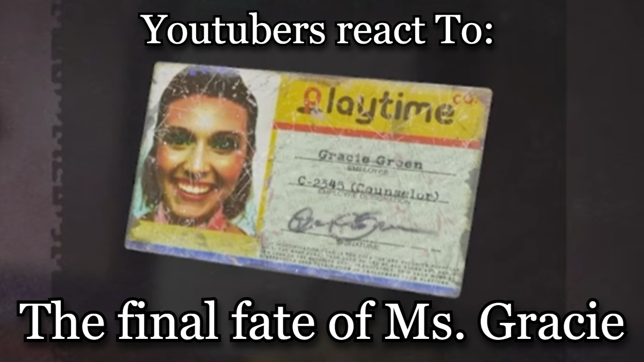 YouTubers react To: The final fate of Ms. Gracie | Poppy Playtime - Chapter 5